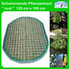Schwimmende Pflanzeninsel oval