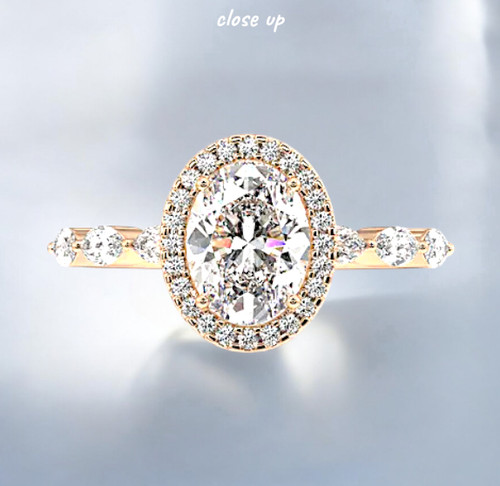 Ovalschliff 14 k - 2,50, ct