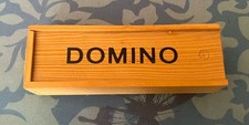Domino Spiel im Holzkasten -