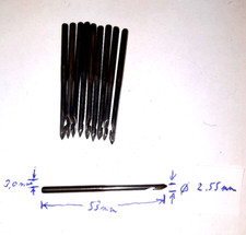 10 Hakennadeln für Hardo, AFT und Mebus Durchnähmaschinen, Neu 2,5 bzw. 3,0 mm