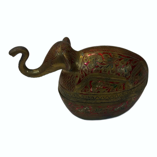 Elephant shaped lidded - elephant-shaped, box