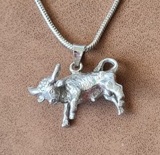 Anhänger Stier aus 925 Silber