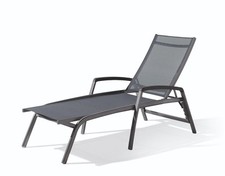 Sieger Gartenliege Bodega Sonnenliege Rollliege stapelbar Alu Kunstfasergewebe