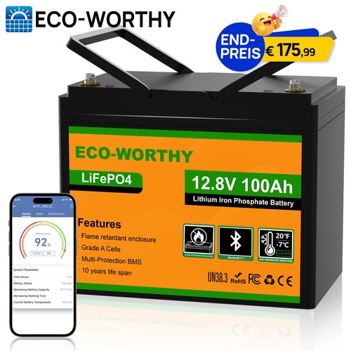 12v 100ah lifepo4 lithium - 100ah,