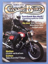 CLASSIC BIKE - July 1984 -