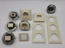 Jung TIP 90 Creme weiß Steckdosen Schalter Kontroll- Wippen Rahmen Abdeckungen 