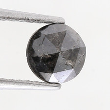 1.28ctw 6.8mm Schwarz Farbe Rund Rose Schnitt Diamant Natur Loser für Geschenk