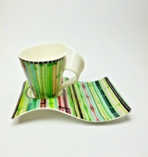 Henkelbecher + Partyplatte  Bambu New Wave Caffe Villeroy & Boch Porzellan