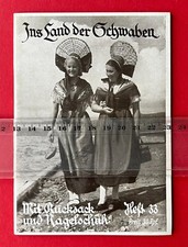 Broschüre Heft 33 Mit Rucksack und Nagelschuh 1935 Ins Land der Schwaben( F24471
