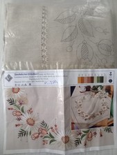 Stickkissen Stickpackung Vintage OVP DIY Blumen 40x40cm