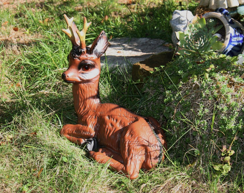 Vintage gartenfigur rehbock - gartenfigur,