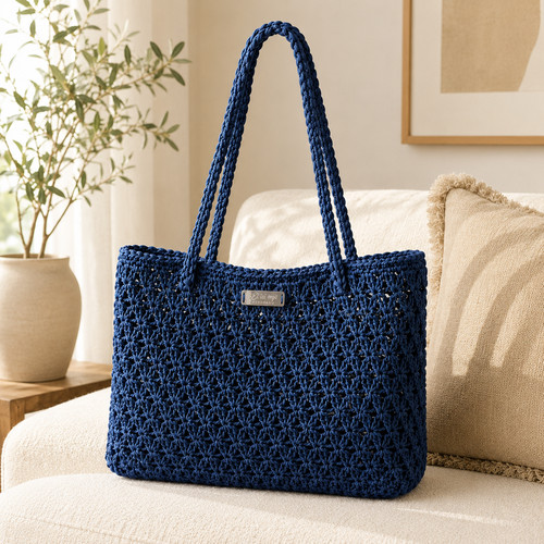 Handmade crochet shoulder bag - crochet,