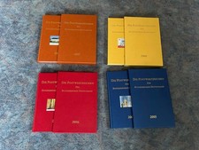 Briefmarken Deutschland Jahrbuch 2005, 2006, 2007 u. 2008 Alben mit Schuber leer