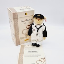 Nr. 11! Steiff 676673 JAL Teddybär Pilot limitiert 1000 aus 2005 28 cm Japan
