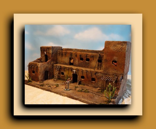 Wild west indianer diorama - indianer,