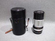 Vintage Petri Co 1:35 f=135mm Nr. 51620 Kamera Objektiv mit Kappe und Tasche - UNGETESTET