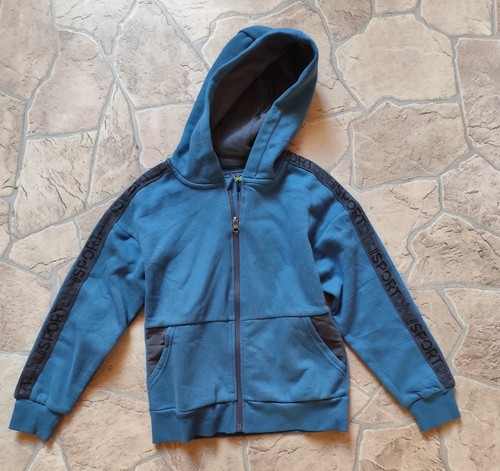 Blaue sewatjacke mit langem - blaue,