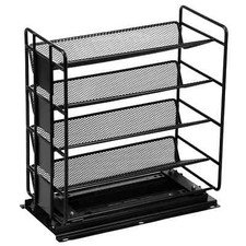 4-stufiges ausziehbares Gewürzregal mit 6 GLEAVI Gewürzglas Etikettenbögen