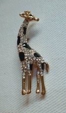 Strass Brosche Giraffe