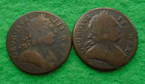 1773 1774 georg iii farthing - iii,