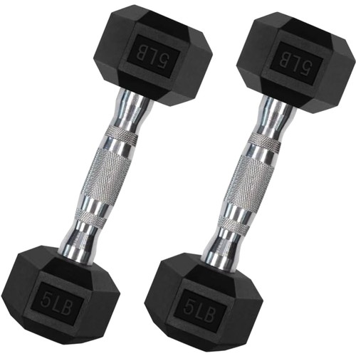 Kompaktes hantelset 5 - hantelset, 2x