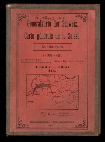 Karte der schweiz genf - der,