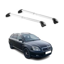 Dachträger für Toyota Avensis mk1 Verso 2001-2003 FL 5 tür 100kg Alu ABE Silber