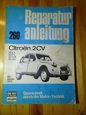 Reparaturanleitung CITROEN 2CV 4 6 AK 250 400 -1975 Ente   Band 260