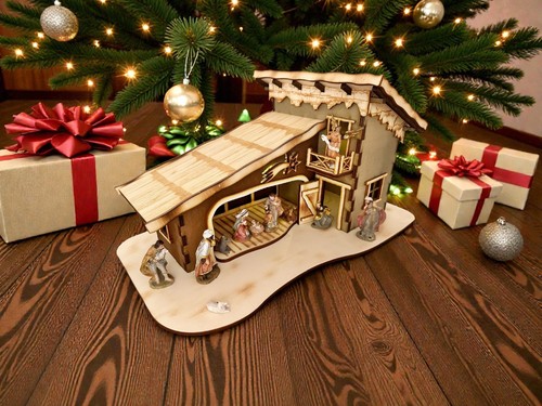 Weihnachtskrippe krippenstall - weihnachtskrippe,