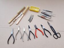 Konvolut Uhrmacher Feinmechaniker Werkzeug Zangen Pinzetten u.a. Bundeswehr N5