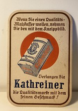 Original Werbung Kathreiner Malzkaffee Reklame Karton kein Emailschild Schild