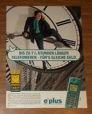 Seltene Werbung E-PLUS PT11 Handy Nokia 2110 Mobiltelefon 1996