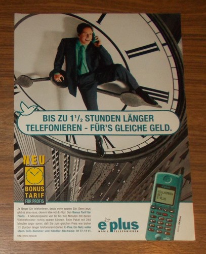 Seltene werbung plus pt11 - seltene, e-plus