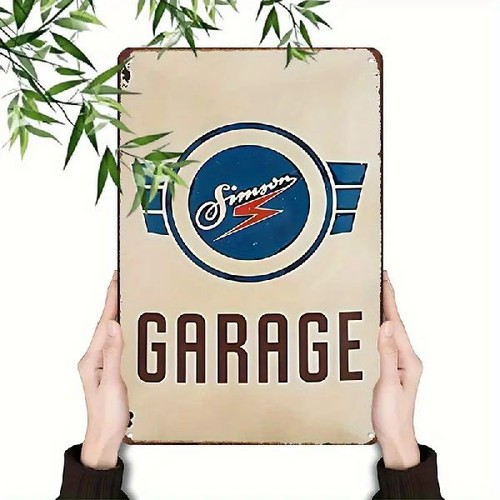 Blechschild simson garage - blechschild,