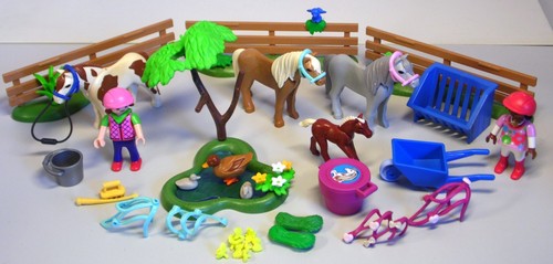 Playmobil ponyfohlen pony - x,