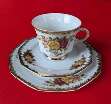 Winterling Sammeltasse Sammelgedeck Gold Rosa Rot Grün Kaffee Tee Gelb Rosen Set