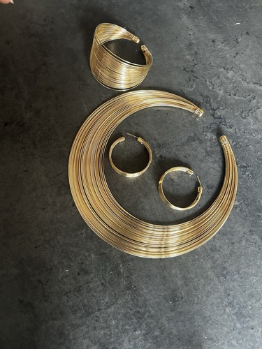 Goldfarbenes schmuck set - schmuck-set, –