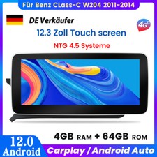 12.3" Autoradio Für Mercedes Benz W204 2011-2014 NTG 4.5/4.7 Carplay Android GPS