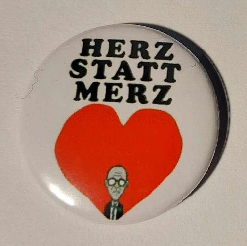 Herz statt merz button - 1x,