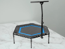 Trampolin Fitness blau Ø 126