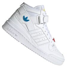 adidas Forum Mid 84 Top Ten Sneaker Turnschuhe Schuhe Originals Metall Pins Weiß