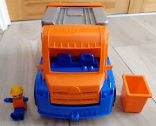 Kinder Plastik Spielzeug Müllwagen mit Mülleimer & Figur bunt Spaß Spielzeug