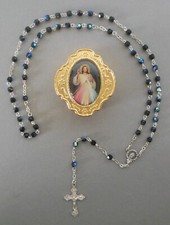 Rosenkranz schwarz schimmernde