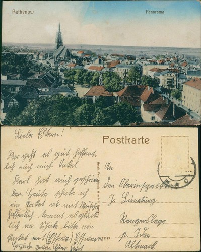 Ansichtskarte rathenow blick - rathenow,