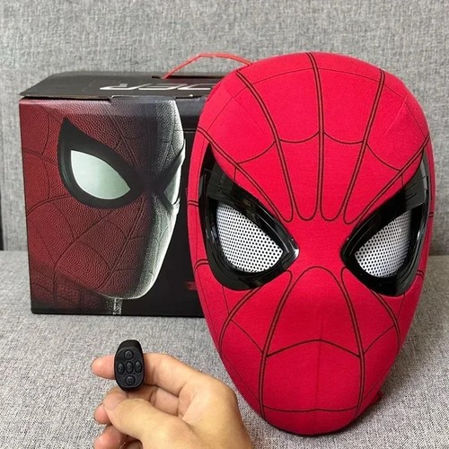 Spiderman maske mit ring - maske,