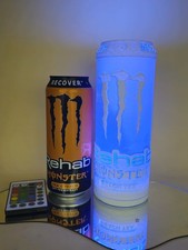 Monster Energy Rehab Peach Tea LED Lampe – Dosen Design, Farbwechsel, Deko