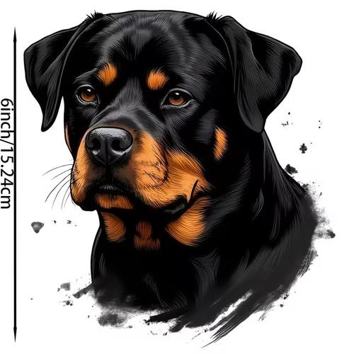 Rottweiler kopf aufkleber - 🐕,