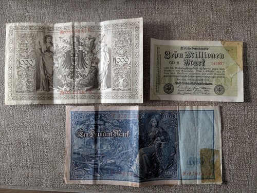 Alte reichsbanknoten 100 - alte,