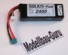 Solius Fuel 2400 mAh 11,1 V Lipo Akku 25/50 C mit M6 Multiplex Stecker