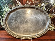 schönes vintage Zinn Tablett